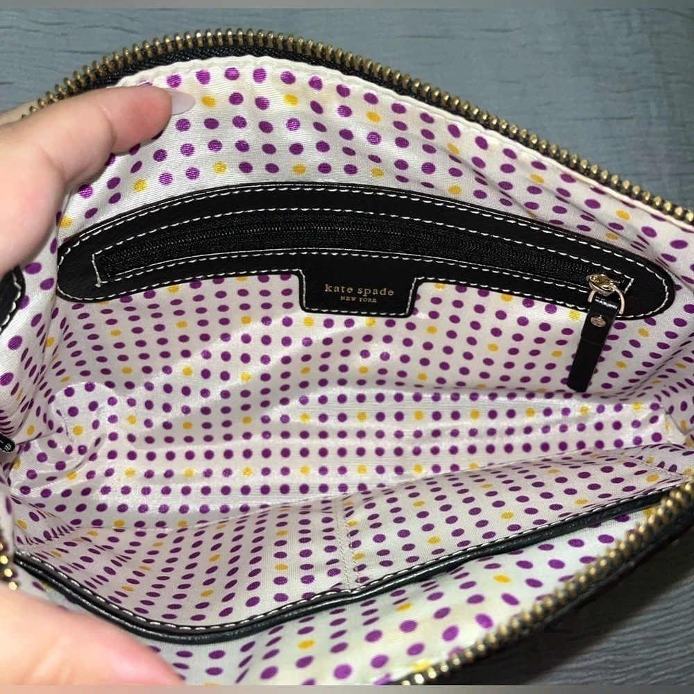 Kate Spade Women's Black Evening Bag With Gold Hardware